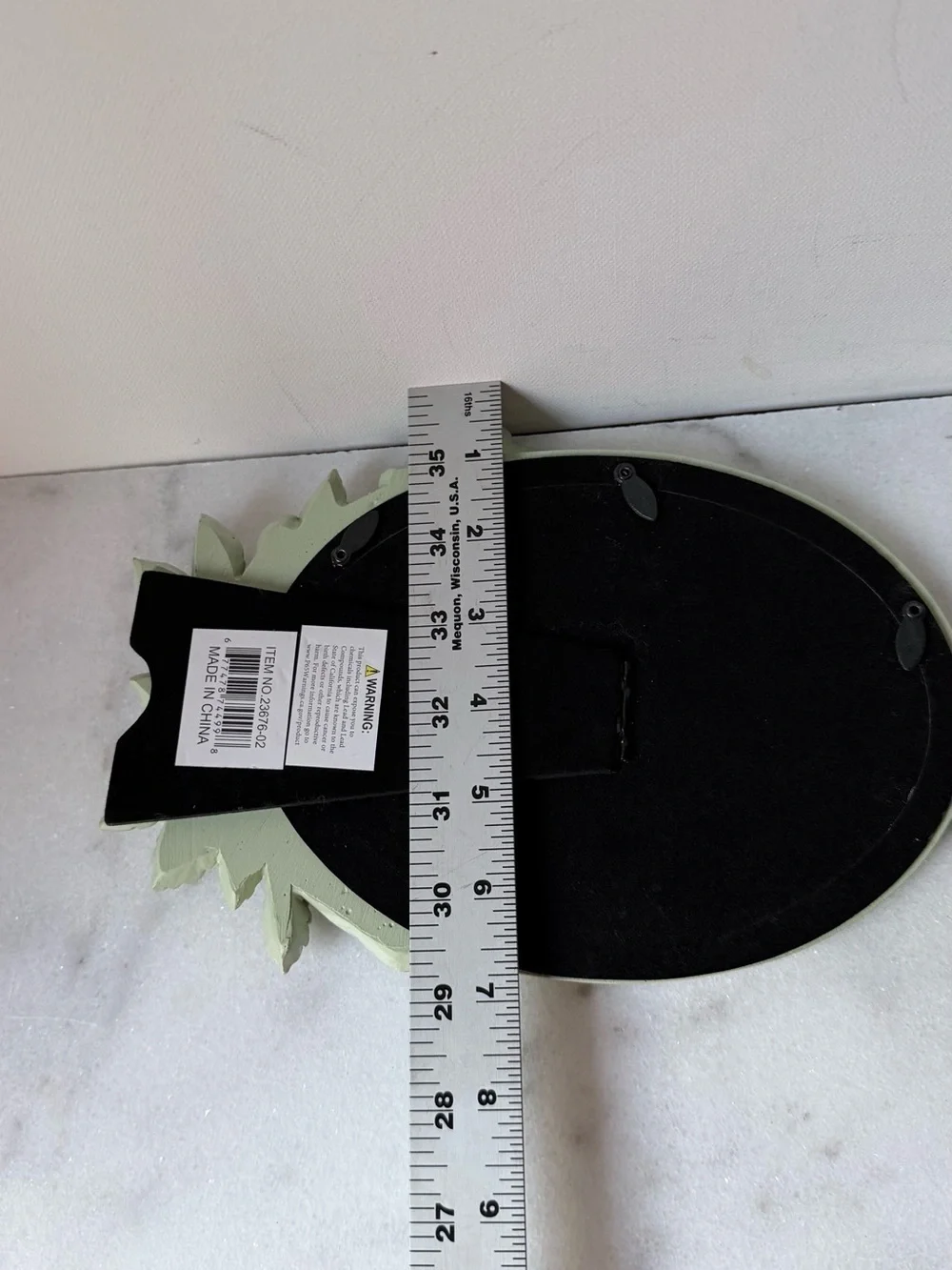 Sage Green Floral Oval Picture Frame with butterfly 5”x7” photo